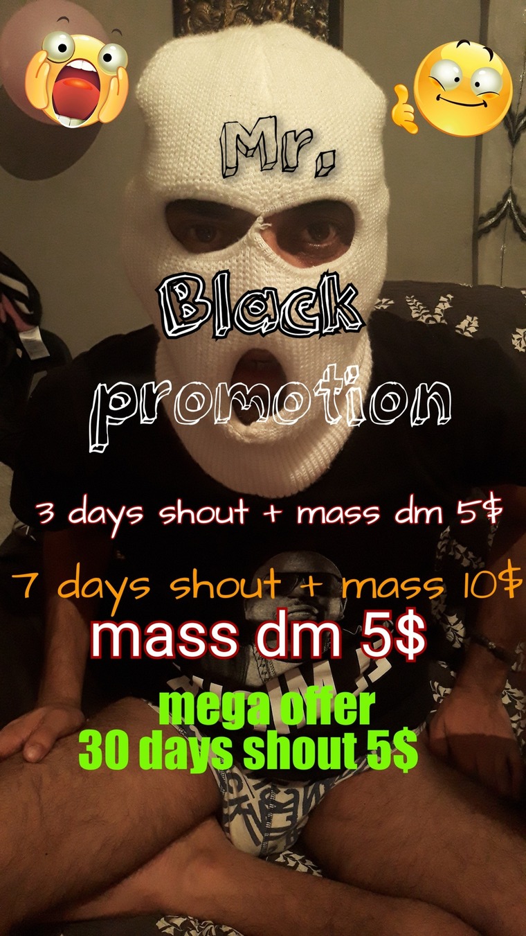 Mr. Black PROMOTIONS 💫💫💫 cover image